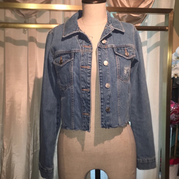 Topshop Tilda Hack Denim Jacket - Picture 5 of 8